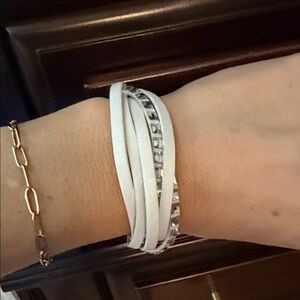 Swarovski Silver and White Bracelet